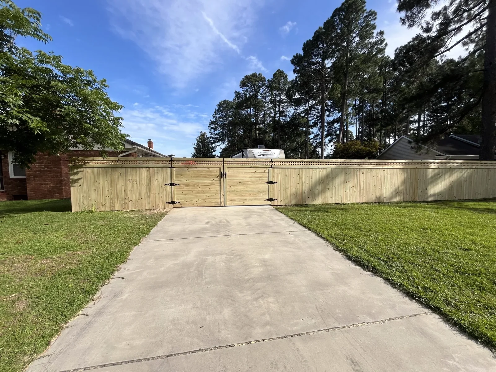 Fence installed by Fayetteville Fence Pros