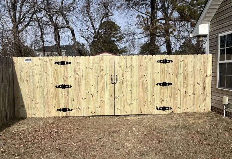 Fence installed by Fayetteville Fence Pros